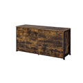 Rustic Oak And Black 6 Drawer Dresser Rustic Bedroom Wood Metal