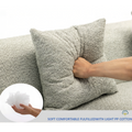 And Upgraded Extended Edition Modular Sofamodern Minimalist Style Sofa, Upholsteredfree Combination, Round Fiber Fabric, Anti Wrinkle Fabric,Dimension Extension,Green Green Polyester Primary Living Space Medium Soft Tight Back Modern Flared Arms Fiber