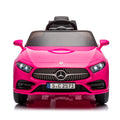 12V Kids Ride On Car W Parents Remote Control,Licensed Mercedes Benz Cls 350 For Kids,Four Wheel Suspension,Power Display,Music,Volume Control,Led Lights,Mp3,Usb Sd For Kids 37 95 Months. Pink 50 99