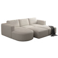 104.32*70.86 Modular Sectional Sofa Sleeper Couch, Sectional Sofa With Chaise And Ottoman, Convertible U Shaped Modular Sofa Set For Living Room, Bedroom. Memory Foam, White. Combo A B C D White Primary Living Space Soft Minimalist,Modern Memory Foam