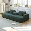 55 Inch Chenille Sponge Sofa Lounge Chair,No Assembly Required,Fluffy Modern Sleeper Chair For Indoor Living Room Bedroom Green Foam Chenille 1 Seat