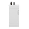 Bathroom Vanity, Single Door Cabinet, White White Solid Wood Mdf Engineered Wood
