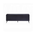 Black Tv Stand With Metal Leg Black Primary Living Space 60 Inches 60 69 Inches Modern Wood Metal