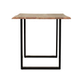 Dining Table, Black Natural, 31D X 55W X 30H In Natural Black Wood