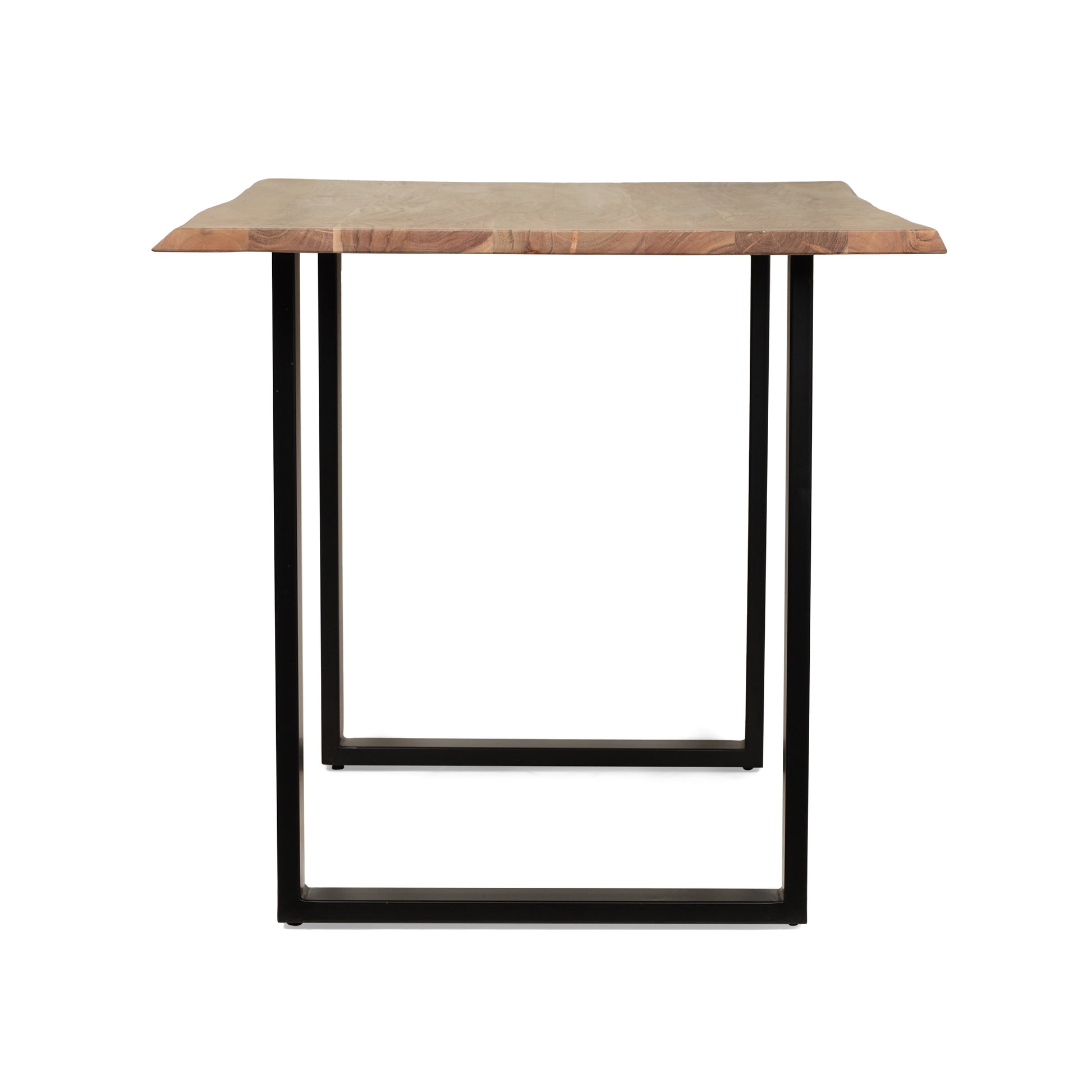 Dining Table, Black Natural, 31D X 55W X 30H In Natural Black Wood