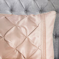 7 Piece Tufted Comforter Set Blush Full Full Blush Polyester