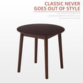 Walnut Round Table, All Solid Wood, Can Sit 2 4 People Diameter 31.5 Inches Walnut Rubber Wood
