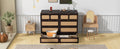 Full Size Murphy Bed With Large Drawers,Espresso Full Espresso Plywood
