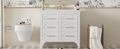 36'' Bathroom Vanity With Resin Sink Combo, Free Standing Single Vanity Set With Four Drawers, Solid Wood Frame Bathroom Storage Cabinet 4 White Bathroom Solid Wood Mdf Resin Painted