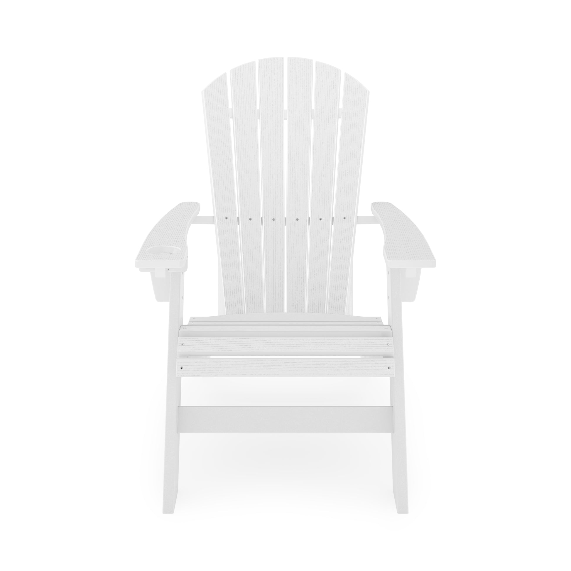 White Adirondack Chair Sturdy Hdpe Poly Lumber For Poolside, Patio, And Garden Relaxation No Adirondack White Weather Resistant Frame Garden & Outdoor American Traditional Hdpe