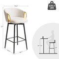 30 Inch Dining Chairs Set Of 2 Modern Style 360 Swivel Bar Chairs With Simple Design, Comfortable High Stools, And Flexible Dining Chairs Suitable For Bars, Restaurants,Velvet Bar Chair Beige30 Inch