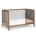 Pixie Finn 3 In 1 Crib In Walnut Charcoal Walnut Brown Wood