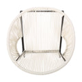 Nusa Chair Set Of 2 White Pe Rattan Iron