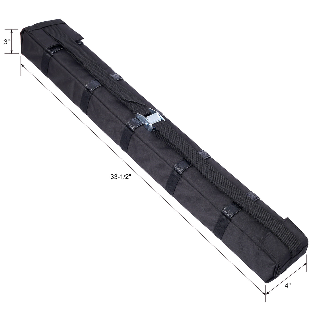 Premium Kayak Roof Rack Pads Universal Car Soft Roof Rack Kayak Carrier For Canoe Surfboard Paddleboard Sup Snowboard With Tie Down Straps, Tie Down Rope, Quick Loop Strap And Storage Bag Black Fabric