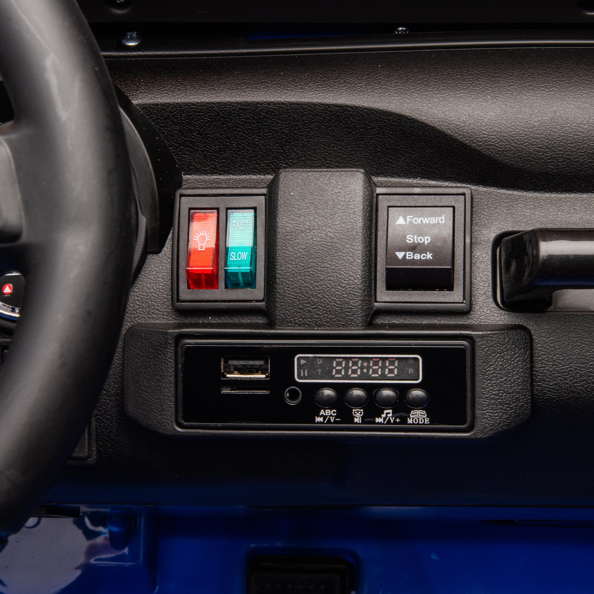 24V Two Seater Kids Ride On Truck Car W Parents Control,200W*2,Seat Width 20.28In,Four Wheel Suspension,Led Lights,Music,Mp3,Bluetooth,Two Independent Seat Belts,Suitable For Off Road For Kids Aged