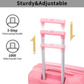 Pp Luggage Sets 3 Piece 20 24 28 , Expandable Carry On Luggage With Tsa Lock Airline Approved, Pp Materials Hard Shell And Lightweight Suitcase With Spinner Wheels Pink Pink Polypropylene