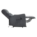 Coolmore Recliner Chair, Electric Recliner Chairs For Adults, Side Pocket Power Reclining Chair Pocket Springs Seat Cushion, Corduroy Fabric Recliner Sofa For Living Room, Bedroom, Home Theater Dg Dark Gray Foam Corduroy
