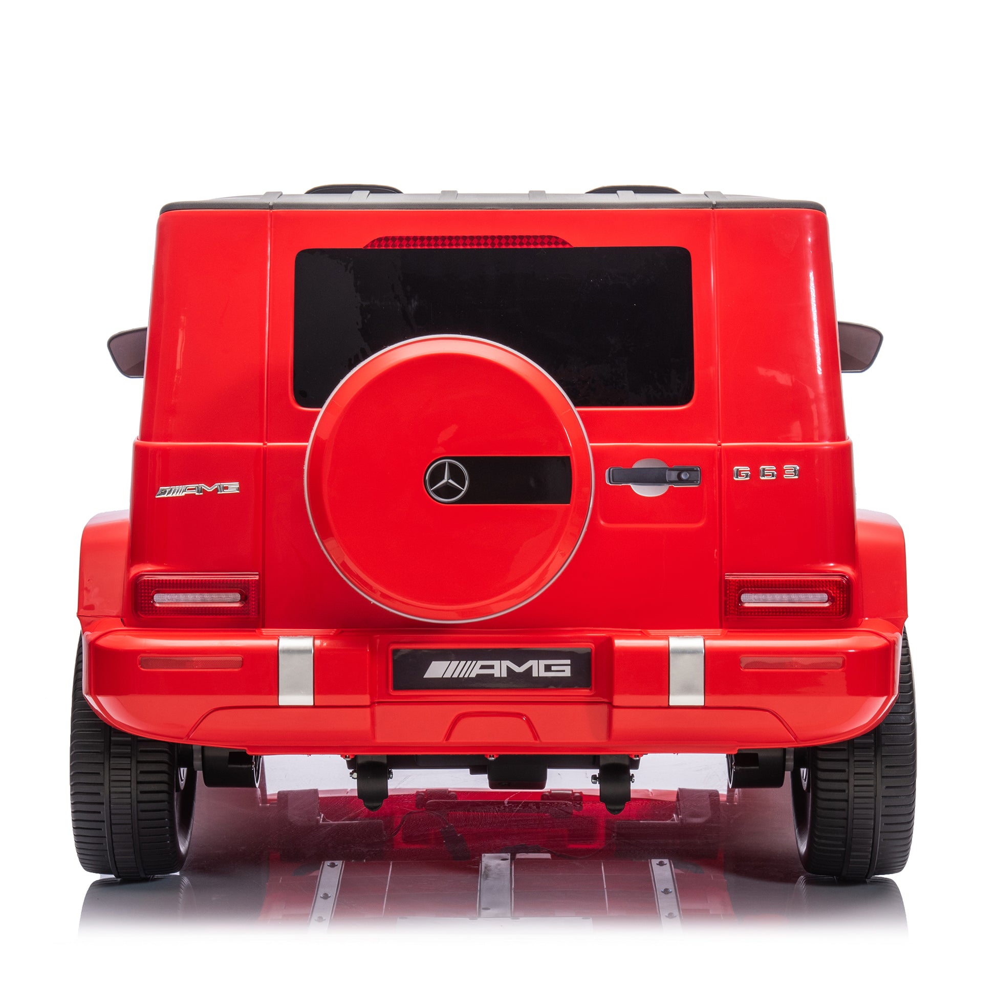 24V 2 Seater Kids Ride On Car Licensed Mercedes Benz G63 Powerful 4Wd For Kids Ages 3 8, With 7Ah Big Battery, Remote Control, Soft Braking, 4 Wheel Suspension, Led Headlight & Music,Red Red Polyethylene