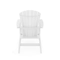 White Adirondack Chair Sturdy Hdpe Poly Lumber For Poolside, Patio, And Garden Relaxation No Adirondack White Weather Resistant Frame Garden & Outdoor American Traditional Hdpe