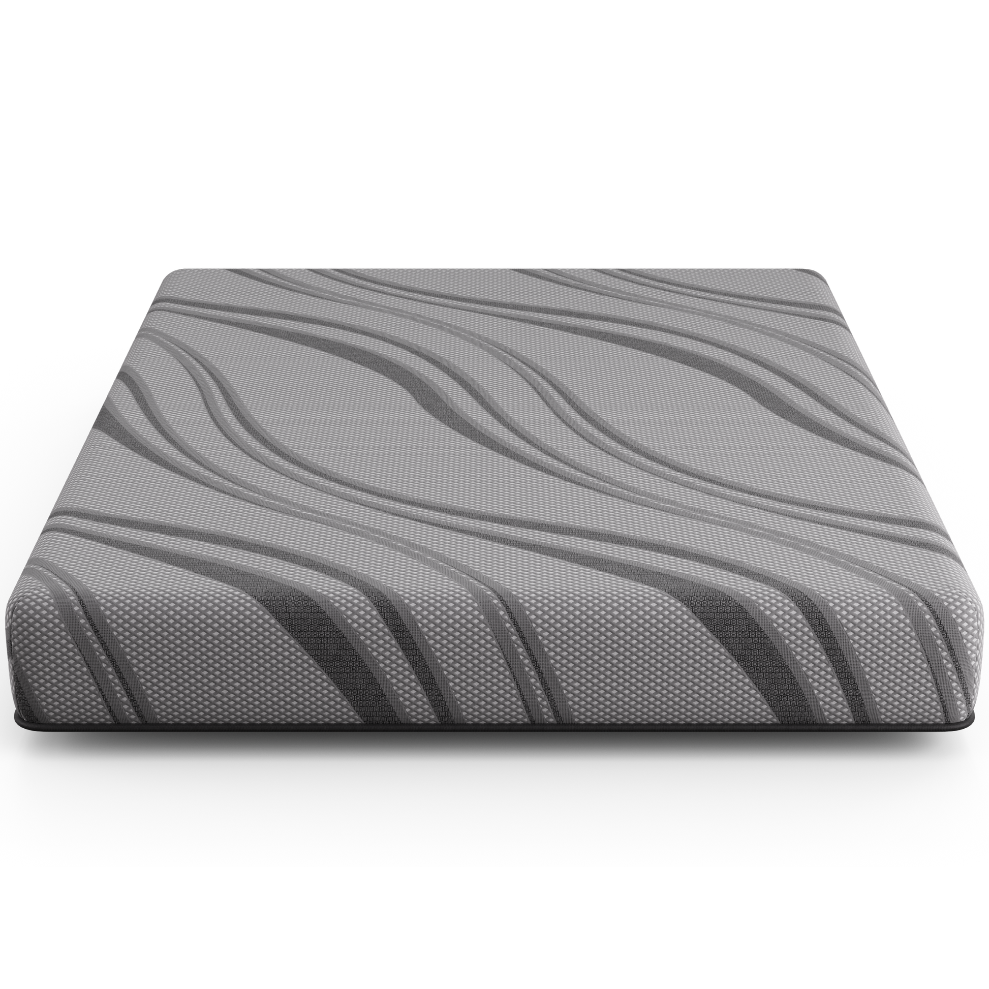 Bib: Nl 8" Pro Gel Foam Firm Twin Gray Memory Foam Fabric Twin