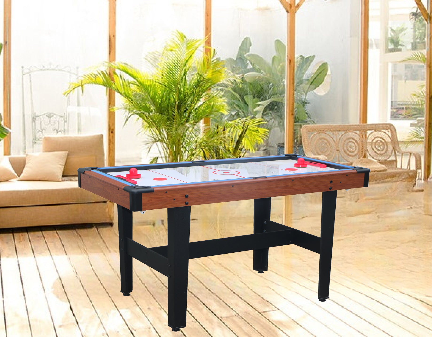 Game Table,Multi Game Table,Pool Table,Tennis Table,Hockey Table,Multifunctional Table, Multifunctional Games Table,Desk Game Balls Sports Brown Blue Dining Room American Traditional Multifunctional Mdf