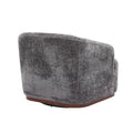 Coolmore Swivel Barrel Chair, Comfy Round Accent Sofa Chair For Living Room, 360 Degree Swivel Barrel Club Chair, Leisure Arm Chair For Nursery, Hotel, Bedroom, Office, Lounge Gray Gray Primary Living Space Foam Chenille
