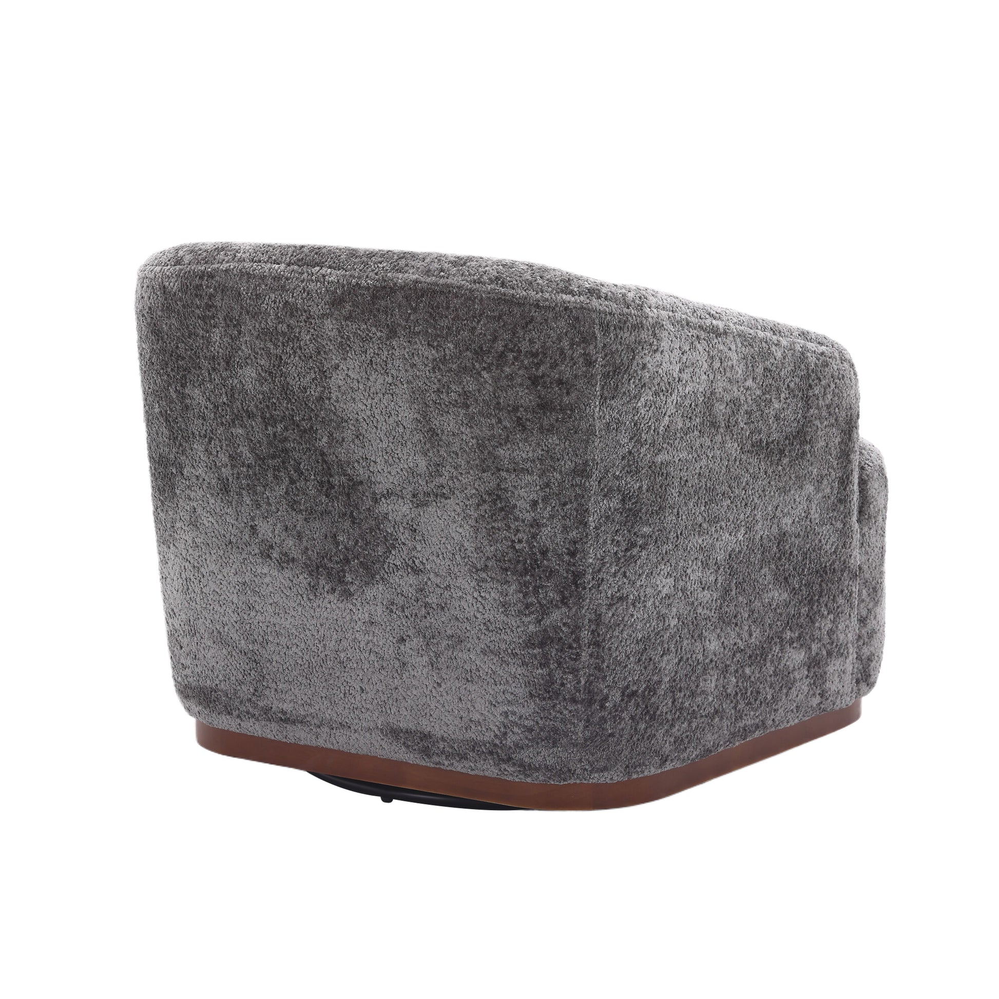 Coolmore Swivel Barrel Chair, Comfy Round Accent Sofa Chair For Living Room, 360 Degree Swivel Barrel Club Chair, Leisure Arm Chair For Nursery, Hotel, Bedroom, Office, Lounge Gray Gray Primary Living Space Foam Chenille