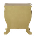 Gold 3 Drawer Nightstand Gold 3 Drawers Bedroom Rectangle Felt Lined Drawers Wood Plastic