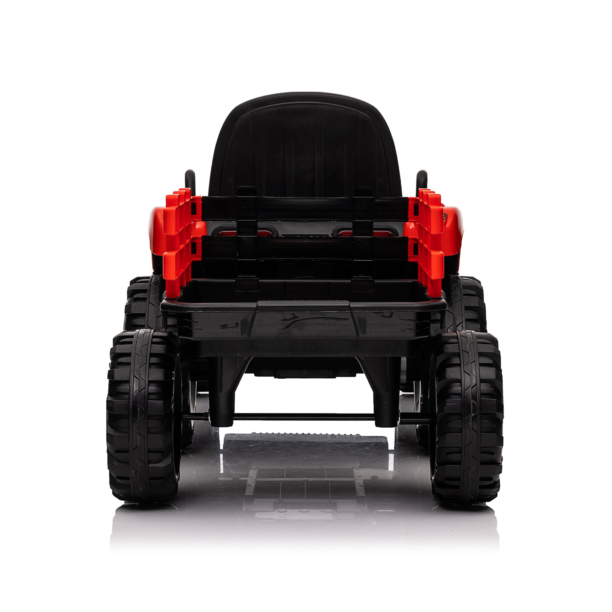 Ride On Tractor With Trailer,24V 400W Powered Electric Tractor Toy W Remote Control,Electric Car For Kids,Three Speed Adjustable,Power Display, Usb,Mp3 ,Bluetooth,Led Light,Two Point Safety Belt. Red 50 99 Lbs Polypropylene