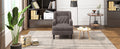 Upholstered Accent Chair Tufted Armchair For Living Room And Bedroom, Russet Brown Brown Birch Foam Teddy