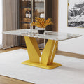 Modern Minimalist Rectangular Dining Table, 0.4 