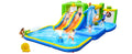 9 In 1 For Endless Fun Inflatable Bounce House With Blower Shower Soak Pool Sprinkler Fountain Water Target For Kids Multicolor Oxford Fabric