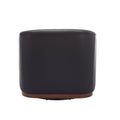 Coolmore Swivel Barrel Chair, Comfy Round Accent Sofa Chair For Living Room, 360 Degree Swivel Barrel Club Chair, Leisure Arm Chair For Nursery, Hotel, Bedroom, Office, Lounge Black Pu Black Pu Primary Living Space Foam Pu Leather