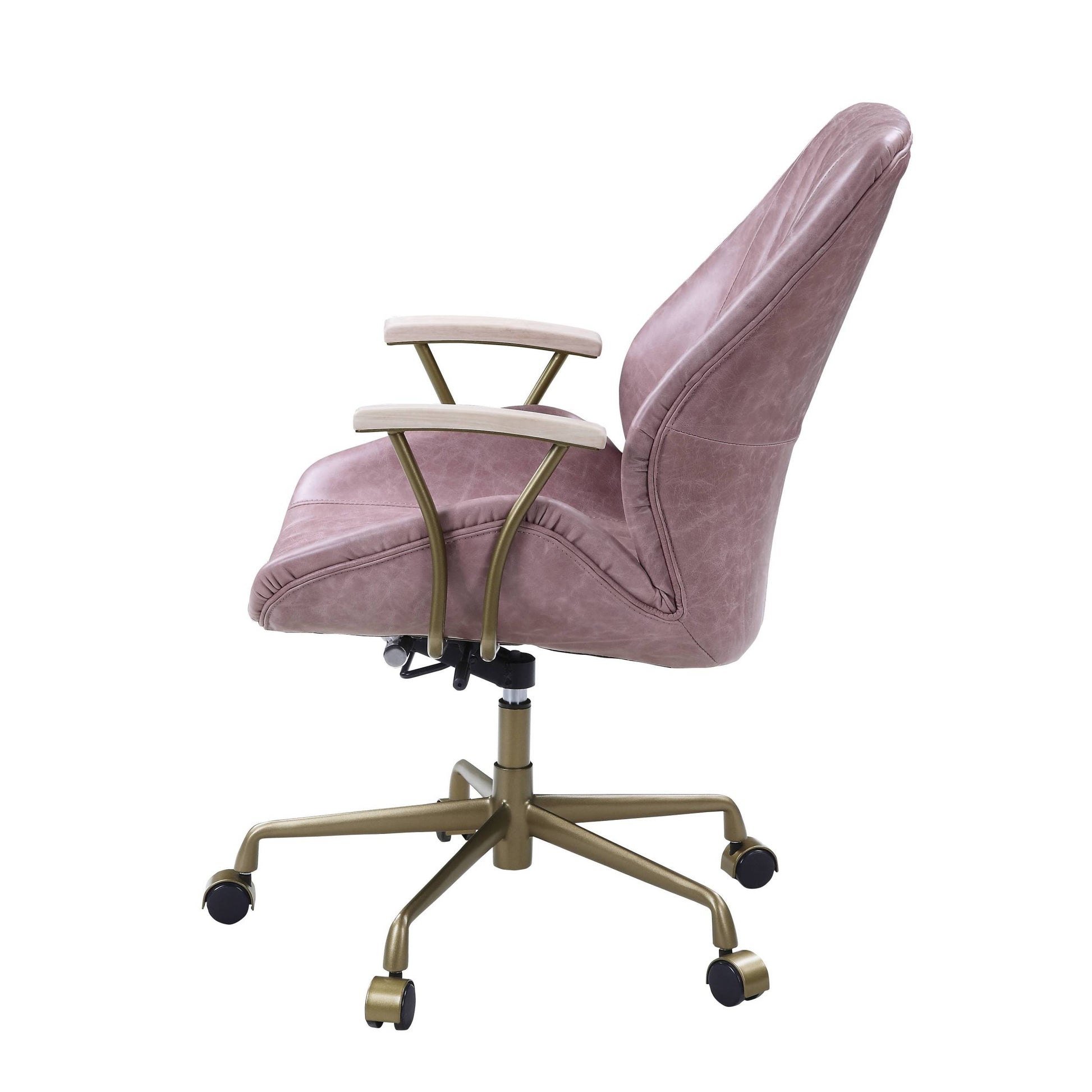 Pink Office Chair With Swivel Solid Pink Office Office Chairs Solid Back Swivel Genuine Leather