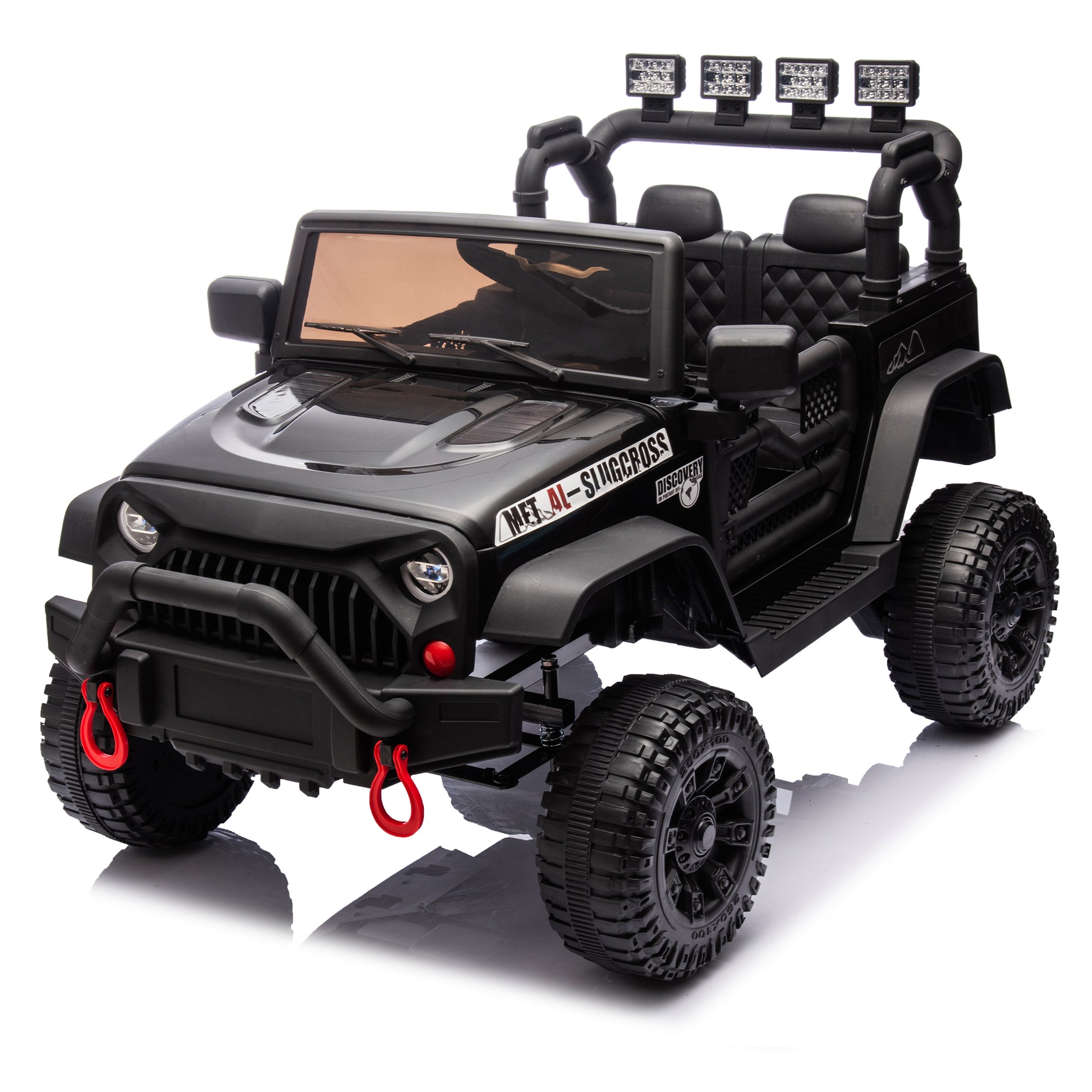 24V Kids Ride On Car W Parents Remote Control,400W Motor,Four Wheel Suspension,Adjustable Speed,Usb,Mp3,Music,Bluetooth,Large Display Screen,Power Display,Portable Handle,Safety Belt For Kids Aged 3 . Black 50 99 Lbs Polypropylene