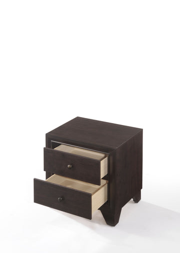Madison Espresso Finish Nightstand Espresso Synthetic Wood