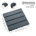 Plastic Interlocking Deck Tiles, 44 Pack 12