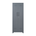 Metal Storage Cabinets, Cleaning Tool Cabinet With Locking Door, Tall Broom Tool Organizer And Storage, Large Storage Cabinet For Kitchen, Pantry, Office, Shop 3 4 Shelves Grey Door Locks Modern Metal