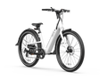 Electric Bike W 40 Miles Max Operating Range And 25 Mph Max Speed White White Aluminum