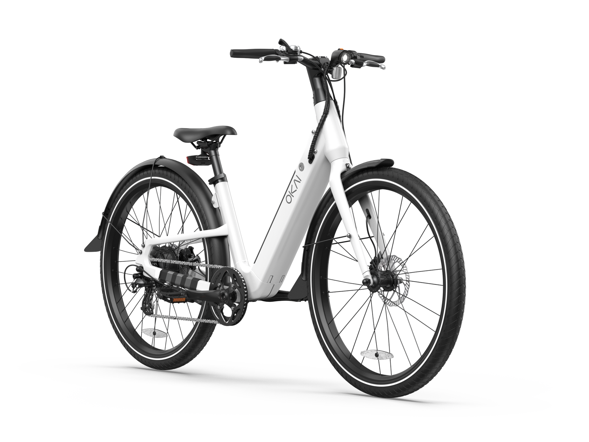 Electric Bike W 40 Miles Max Operating Range And 25 Mph Max Speed White White Aluminum