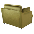 Mirod Oversized Accent Chair Comfortable Armrest Cushions, Versatile Neutral Style, Elegant Design, Durable Frame Green Velvet