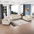 Magnum Leather Chair Beige Memory Foam Genuine Leather