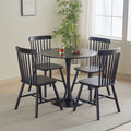 Round Dining Table Small Black Kitchen Table 31.5