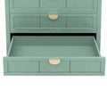 3 Drawer Cabinet, American Furniture,Suitable For Bedroom, Living Room, Study Light Green Mdf