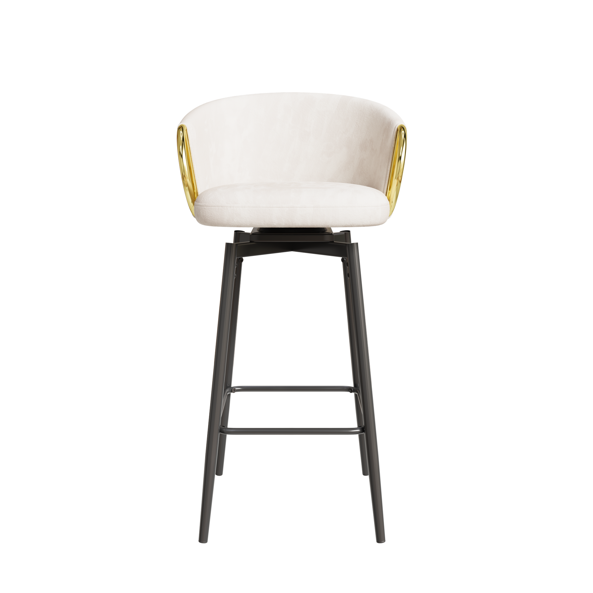 30 Inch Dining Chairs Set Of 2 Modern Style 360 Swivel Bar Chairs With Simple Design, Comfortable High Stools, And Flexible Dining Chairs Suitable For Bars, Restaurants,Velvet Bar Chair Beige30 Inch