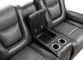 Modern Luxury Living Room Sofa Set 3Pc Reclining Sofa Loveseat Glider Reclining Chair Formal Furniture Premium Faux Leather Upholstery Comfortable Two Tone Gray Finish Dark Gray,Light Gray Faux Leather Wood Primary Living Space Luxury,Modern