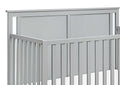 Connelly Mini Crib With Mattress Pad Gray Rockport Gray Grey Wood