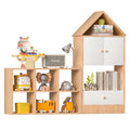 Versatile Children'S Bookshelf With House Shaped Design, Multi Functional Storage For Books And Toys, Adjustable Placement, Durable Kids Organizer For Playroom Or Bedroom Easy Assembly & Safe For