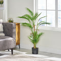 120Cm Artificial Palm Tree Green Iron Plastic