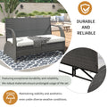 Versatile Outdoor Seat That Converts To Four Seats And A Table, Suitable For Gardens And Lawns Beige Hdpe